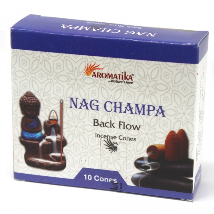 Κώνοι οπίσθιας ροής Backflow Aromatika Nag Champa (10 τεμ) Νέα προϊόντα